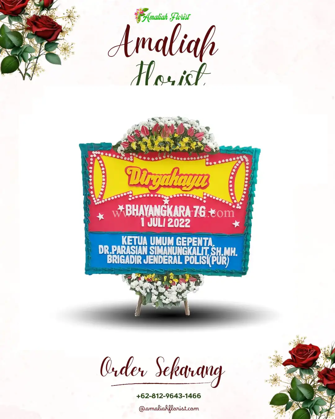 Papan Bunga HUT Ulang Tahun Pasindangan